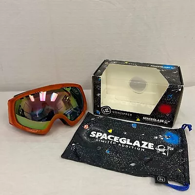 VonZipper Feenom Snow Sport Goggle SpaceGlaze Tangerine W/ Meteor Chrome • $72