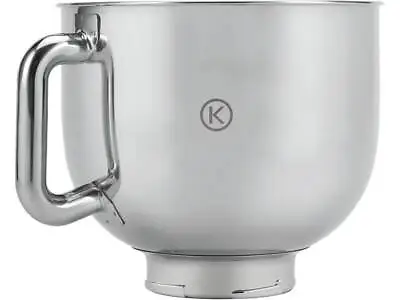 Kenwood KMix KMX75 / KMX76 Polished Stainless Steel Mixing Bowl - 4x Lug Base • £67.99
