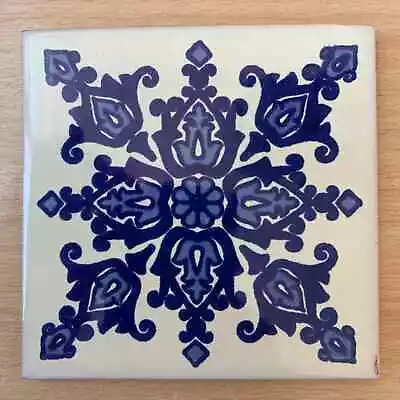 Handmade Mexican Ceramic Talavera Large 10.5cm Tile Ethically Sourced • £1.95