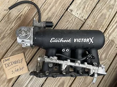 Edelbrock Victor X Intake Manifold B16 Type R Fuel Rail AEM FPR Honda VTEC Civic • $300