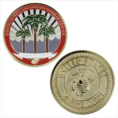 Genuine U.s. Marine Corps Coin: 1 3/4  Marine Corps Base 29 Palms • $15.75