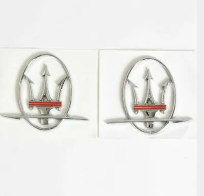 Maserati Quattroporte GranTurismo Ghibli Levante RH&LH Side Emblem Badge • $22.95