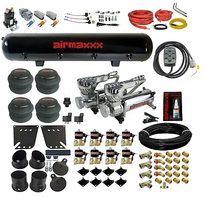 $1299.88 • Buy Valves 7 Switch 580 Chr Compressor Tank Air Ride Suspension Kit For 58-64 Impala