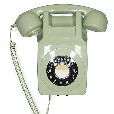 GPO 746 Wall-Mounted Vintage Push-Button Retro Phone With Authentic Bell Ring • £29.95