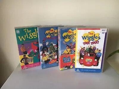 Lot Wiggles Vhs Tapes X4 Yummy Yummy Toot Toot Wiggledance Wiggles Movie • $15