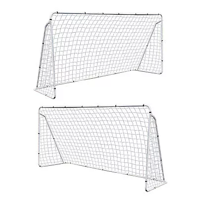 2PCS 12x6' PRO Football Match Soccer Single Goal EZ Setup Training Net School • $119.58