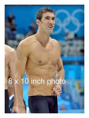  MICHAEL PHELPS Olympic Swimmer LO RISE Shirtless Beefcake Celebrity Photo (190) • $14.99