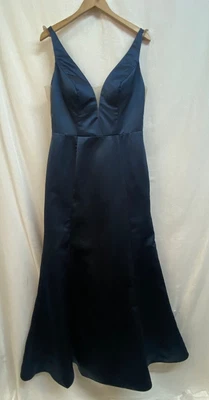 £6.99 • Buy Ladies SORELLA VITA Navy Blue Floor Length Formal Dress UK16 US14 AU16 - CG P32