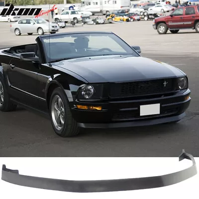 Fits 05-09 Ford Mustang V6 Only IKON Style Front Bumper Lip Spoiler Unpainted PU • $94.98