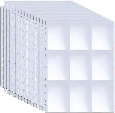 25-100PCS Standard Card Sleeves Pages Clear For Binder Pokemon Trading Cards • £3.49