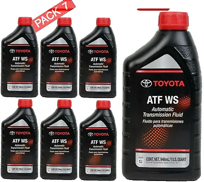 Genuine Toyota ATF WS Automatic Transmission Oil Fluid ATFWS Lexus Scion 7 Quart • $108.90