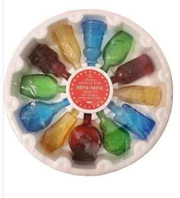 $50 • Buy Set Of 12 Wheaton/nuline Original American Made Mini-mini Glass Bottles New