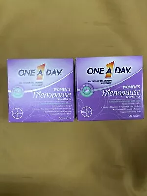 2 New One A Day Women's Menopause Formula - 50 Tablets Each Box • $40