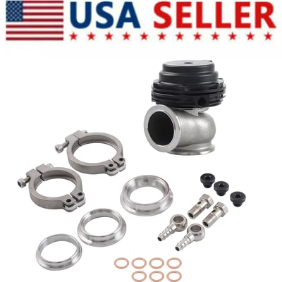 $39.99 • Buy Universal 38MM Wastegate External Turbo For MVS &V-BAND Clamp Flanges Black