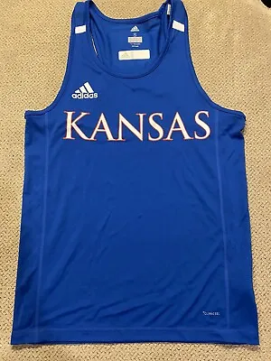 Men's New Adidas Elite Track & Field Kansas Jayhawks Running Singlet Small S • $56