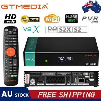 GTMEDIA V8X Digital HD DVB-S2/S2X Sat Set Top Box Satellite Receiver H.265 WiFi • $53.99