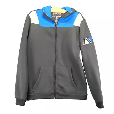 Mass Effect Andromeda Mens Loot Gaming Full Zip Hoodie Gray Small Logo Patch • $33.60