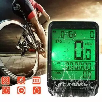 Wireless Bike Bicycle Speedometer Cycle Digital Odometer Computer Waterproof LCD • $15.95