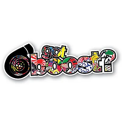 JDM Sticker Bomb Got Boost Sticker 200mm Quality Vinyl Water & Fade Proof  • $6.99