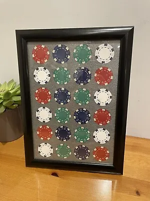 Poker Chip Display Frame For 24 Chips • £14.95