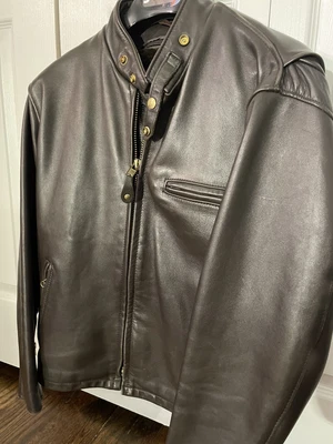 $500 • Buy Schott Cafe Racer Leather Jacket