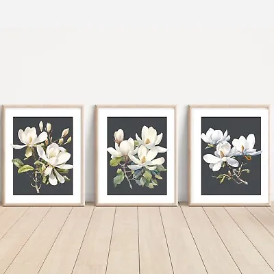 Set Of Magnolia ART PRINTS Wall Picture Home Art (10 X 8” Unframed) • $18.94