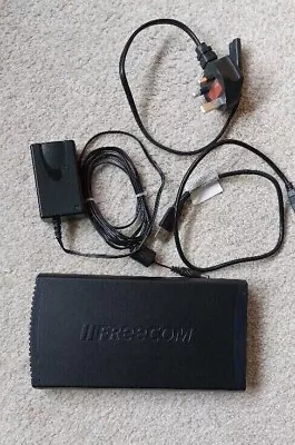 Freecom 80GB External Hard Drive With Power Supply -  Black - Little Use • £12.50