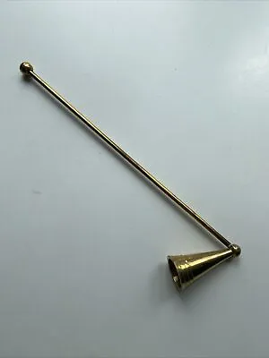 £8 • Buy Vintage Brass Antique Candle Snuffer Collectable Flame Extinguisher 33cm Long
