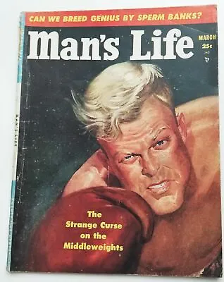 Man's Life Magazine March 1953 Good Grade Vintage 1950s Mens Interests Boxing • $28.90