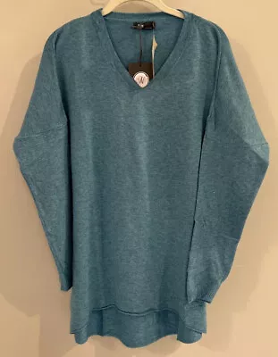 $26.99 • Buy NWT Sundance Catalog Soft Teal V Neck Long Sleeve “Lydelle Sweater” Size XS $98