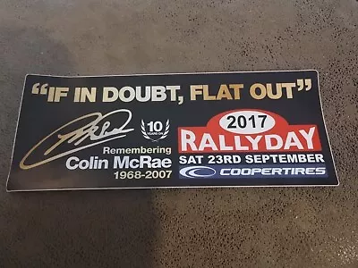 Rallyday 2017 Remembering Colin Mcrae Sticker • £5.99