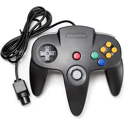 For Nintendo 64 N64 Controller Video Game Console Gamepad Joystick Joypad Black • $11.96