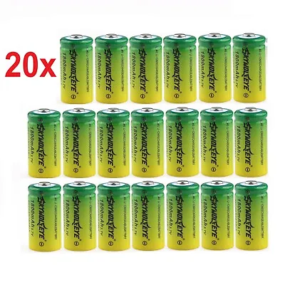 Lot 1-20PCS 1800mAh 3.7v Li-ion 16340 Rechargeable Batteries Lithium Battery US • $5.95
