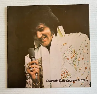 Elvis Souvenir Folio Concert Edition Las Vegas Program Vintage 1970s • $49.99