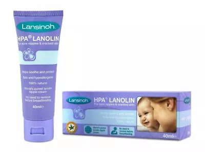 3 X Lansinoh HPA Lanolin Cream 40ml (3 Tubes Of 40ml) • £34.98