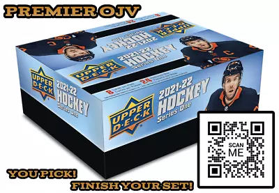 2021-22 Upper Deck Series 1 Hockey Base Card Complete Your Set Pick List #1-200 • $1.79