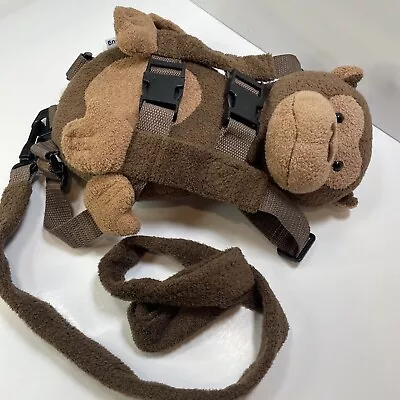$8.45 • Buy Travel Bug Child Safety Harness Monkey Plush Brown Cute By Gold Bug Snack Pocket