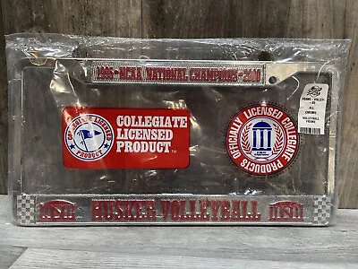 Nebraska Huskers VOLLEYBALL License Plate Frame *New Old Stock* Vintage • $15.75