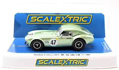Scalextric  COB289  Shelby Cobra 289 W/ Lights 1/32 Scale Slot Car C4338 • $44.99