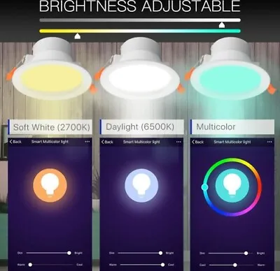 10W Smart ZigBee LED Downlight RGB + CCT Tri SmartThings Echo Plus HUE Conbee 2 • $29