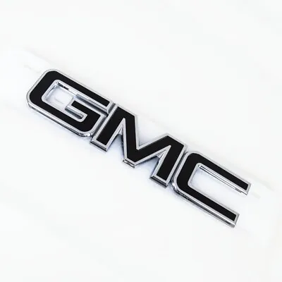 14-19 GMC Sierra Tailgate Letter Logo Emblem Adhesive Nameplate OEM Chrome Balck • $28.88