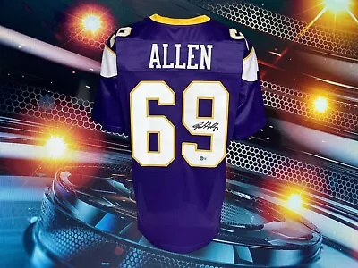 Jared Allen Autographed Custom Minnesota Vikings Jersey Coa Beckett • $119.25