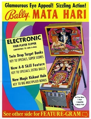 Pinball ROM MPU-35 SET (2 Chips) Bally Mata Hari • $19.93