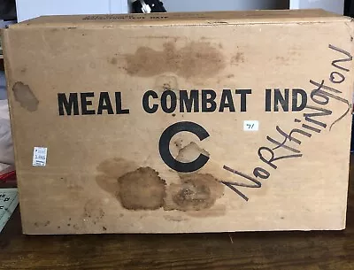 EMPTY Box And Sleeve Post-Vietnam War Era C-rations Meal Combat Individual Case • $49.99