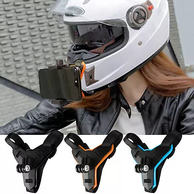 Motorcycle Helmet Helmet Chin Holder Bracket Action Camera Helmet Chin For Gopro • $25.53