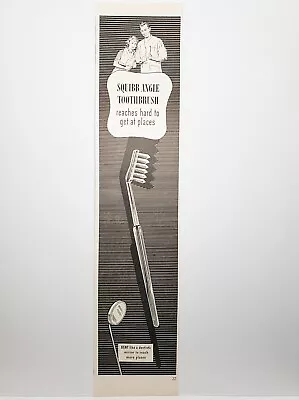 Vintage Print Ad 1950 Squibb Angle Toothbrush Bent Like A Dentist's Mirror • $8.74