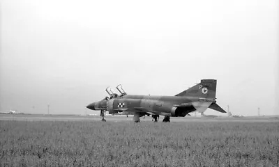 43 Sqn Phantom FG.1 XV585 'P' At RAF St Mawgan C1977/78 - Original B&W Neg • £1.75