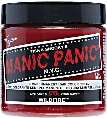 Manic Panic Hair Dye Semi-Permanent Hair Color 4oz (10 Wildfire) • $11.99