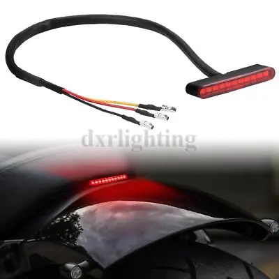 Motorcycle LED Rear Tail Running Stop Mini Strip Brake Light Red ATV Universal • $8.89