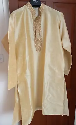 Men's Kurta Shalwar Kameez Pyjama Sherwani Wedding Party Wear Fancy Dress 1835 • £5